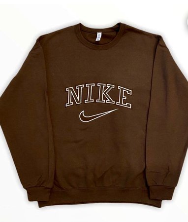 brown Nike sweater