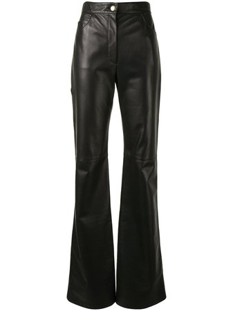 Shop Proenza Schouler high-waisted leather trousers with Express Delivery - FARFETCH