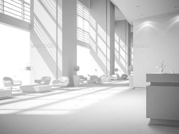 white interior design 3D rendering Stock Photo by hemul75 | PhotoDune