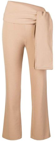 Pre-Owned knot detail slim-fit trousers