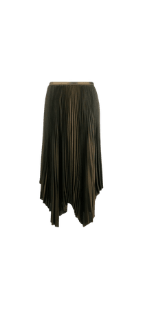 Polo Ralph Lauren handkerchief-hem pleated skirt