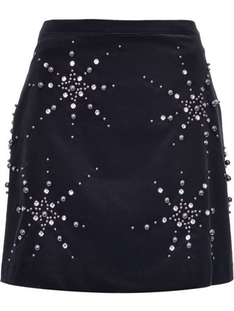 pinko star embellished skirt
