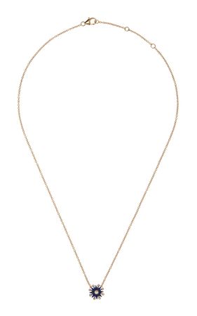 Comete 18k Yellow Gold Diamond, Lapis Necklace By Colette Jewelry | Moda Operandi