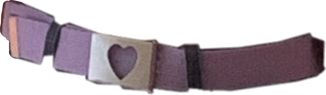 pastel purple build a belt heart belt