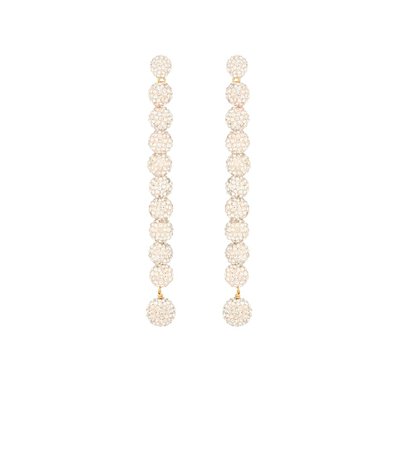 Lele Sadoughi - Caterpillar crystal-embellished earrings | Mytheresa