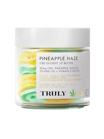 Truly Pineapple Haze CBD Glossy Lip Butter $18.90