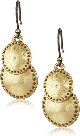 Amazon.com: Lucky Brand Double Drop Earrings, Gold, One Size: Jewelry