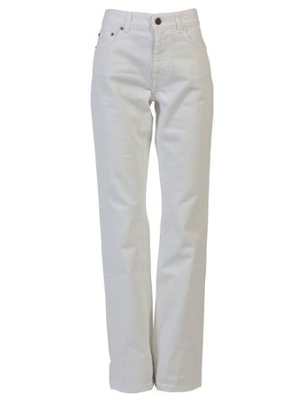 Saint Laurent Saint Laurent Cropped Flared Jeans - White - 7791463 | italist