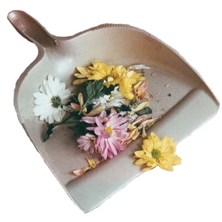 Cottagecore Dustpan with Flowers