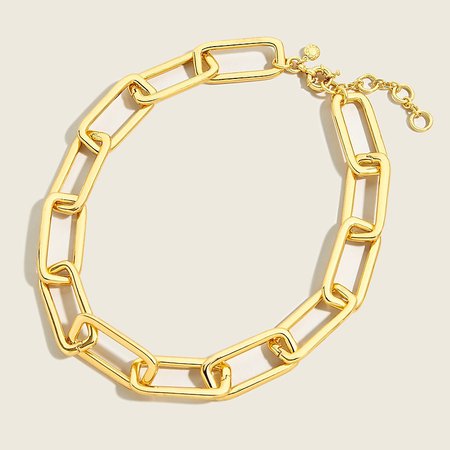 J.Crew: Long Link Gold Necklace For Women