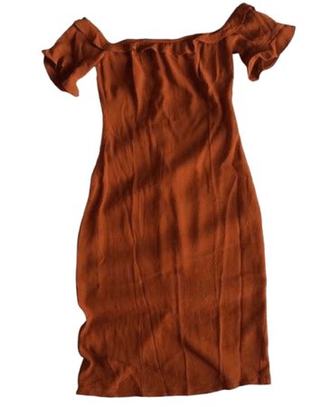 burnt orange dress