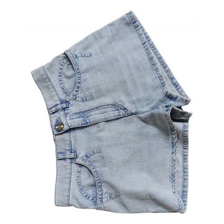 Blue denim - jeans shorts Chanel Blue size 36 FR in Denim - Jeans - 15591928