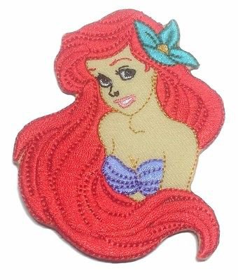 The Little Mermaid Face Iron On Patch | eBay