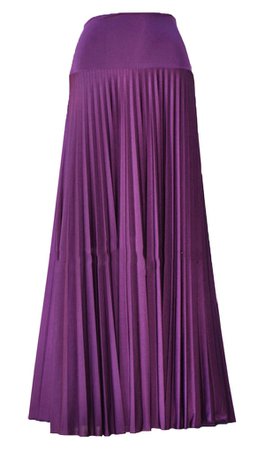 Pearlscent Purple Orchid Pleated Maxi skirt