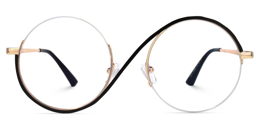 Round Black Eyeglasses Manley | Voogueme.com
