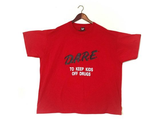 Vintage 1990s DARE keep kids off drugs XXXL tshirt // vintage | Etsy