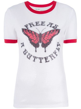 Off-White Camiseta 'Butterfly' - Farfetch