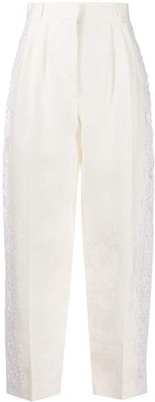 Lace-Tape Tapered Trousers