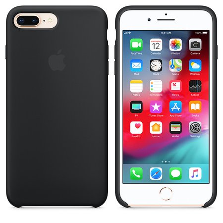 iPhone 8 Plus / 7 Plus Silicone Case - Black - Apple