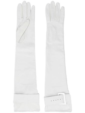 Manokhi long leather gloves AW20MANO185A850LONGWITHBELT - Farfetch