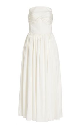 Juliet Strapless Cotton Midi Dress By Tove | Moda Operandi