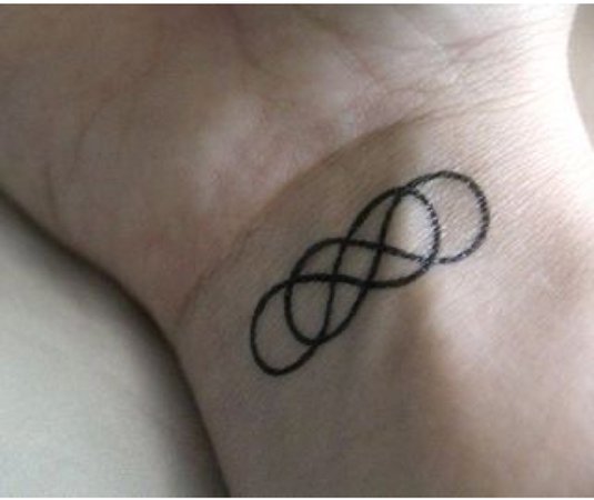 Double Infinity Wrist Tattoo