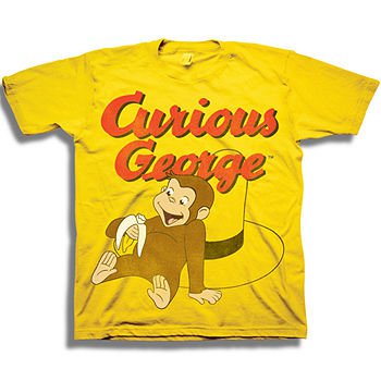 Curious George Boys Short Sleeve Graphic T-Shirt-Toddler, Color: Yellow - JCPenney
