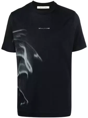 1017 ALYX 9SM Logo Smoke Cotton T-shirt - Farfetch