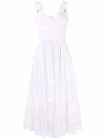 Shop Dolce & Gabbana lace-panel sleeveless dress with Express Delivery - FARFETCH