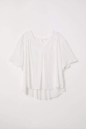 Creped Blouse - White