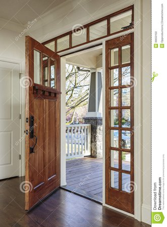 photos of woman standing in the doorway of the front door looking outside - Google Search