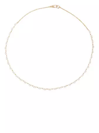 Lizzie Mandler Fine Jewelry 18kt Yellow Gold Éclat Diamond Tennis Necklace - Farfetch