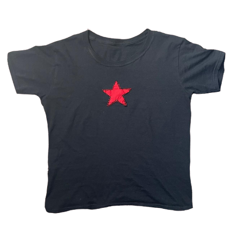 Red Star Baby Tee