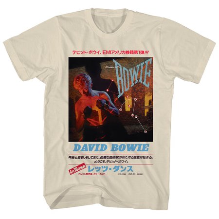 David Bowie T-Shirt | Let’s Dance Japanese Text David Bowie Shirt