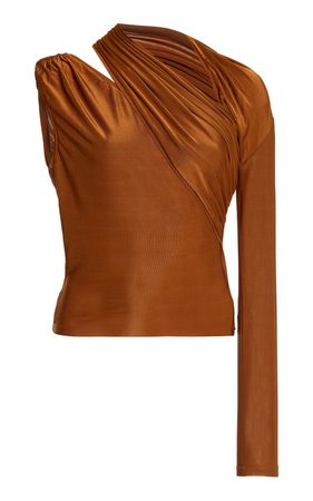 Cutout One-Shoulder Jersey Top By Matériel | Moda Operandi