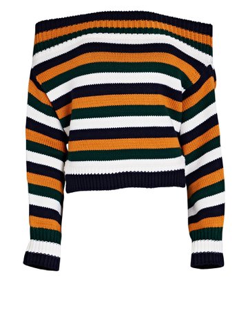 Monse Striped Off-The-Shoulder Sweater | INTERMIX®