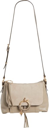 Small Joan Suede & Leather Crossbody Bag