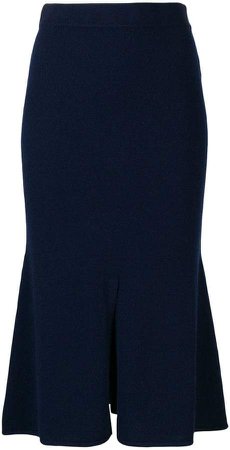 Cashmere In Love cashmere slit front skirt