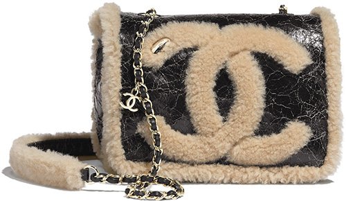 Chanel CC Crumpled Shearling Bag Collection | Bragmybag