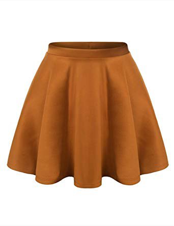 brown skater skirt
