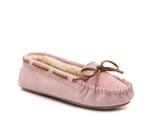 pink moccasin slippers