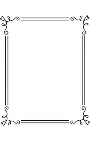Border Frame Simple Elegant Black 2 Clip Art - Sweet Clip Art