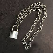 chain necklace with lock - Google Search