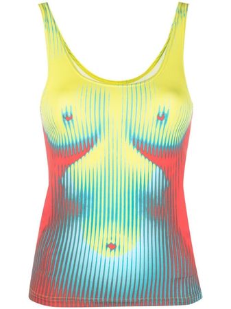 Y/Project graphic-print scoop-neck Vest - Farfetch