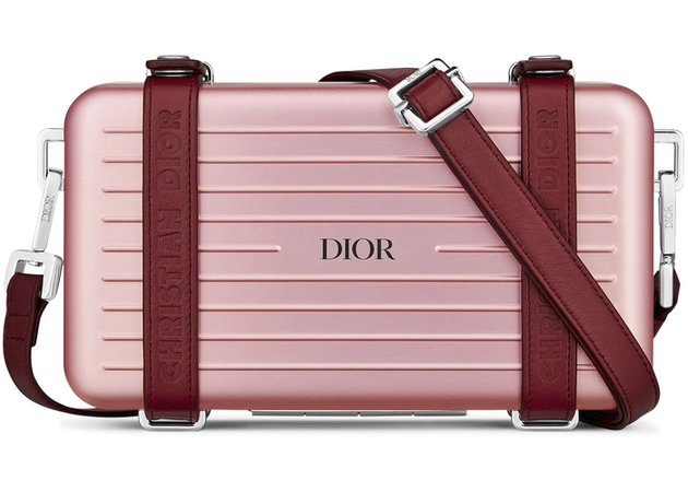 Dior x RIMOWA Personal Clutch On Strap Aluminium Pink