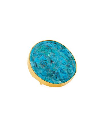 Devon Leigh Adjustable Turquoise Ring