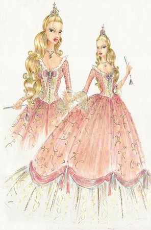 Barbie Princess and the Pauper _ Anneliese concept Art