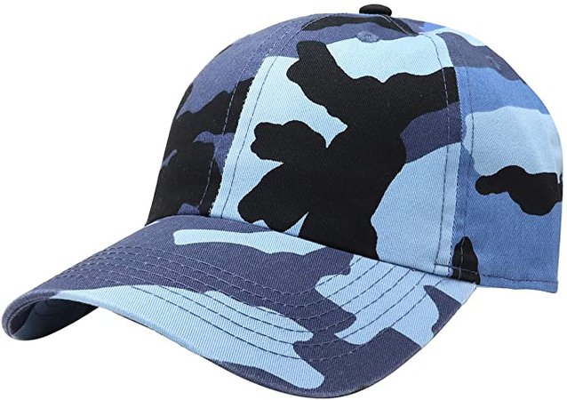 Falari Baseball Cap Hat 100% Cotton Adjustable Size Aqua Blue 1821 at Amazon Men’s Clothing store