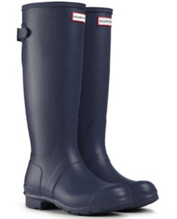 Navy Hunter boots