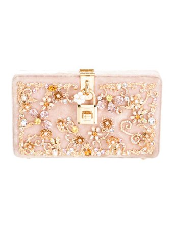 Dolce & Gabbana Embellished Box Clutch - Handbags - DAG176038 | The RealReal